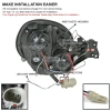 Subaru Impreza GD, GG (00-02) фары передние черные, со светящимися ободками, линзовые
