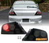 Mitsubishi Lancer 9 (03-07) EVOLUTION фонари задние светодиодные черые тонированные, комплект 2 шт.