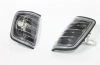 Mercedes W124 (84-95) поворотники передние угловые черные, комплект 2 шт.