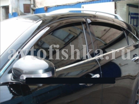 Дефлекторы боковых окон 4 части темные Infiniti FX35, FX50 2009-