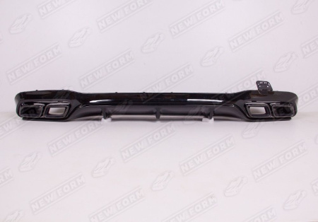 Mercedes-Benz E-Klasse W213 2016 - 2020 Диффузор с насадками 6.3 AMG черный