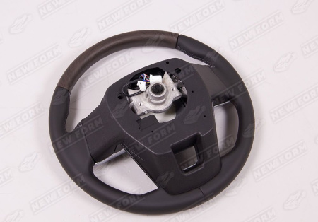 Toyota Land Cruiser LC 200 (1 рестайлинг) 2012 - 2015 Руль коричневое дерево с хромированными элементами