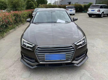 Сплиттер ABT для Audi A4 S-line 2015-2019 черный