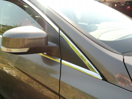Ford Focus (2011-) седан верхние и нижние молдинги стекол из нержавеющей стали, комплект 12 частей