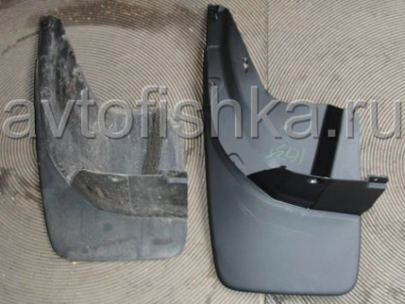 Toyota Land Cruiser Prado 150 (10-) черные брызговики, удлиненные грязезащитные щитки полипропиленовые, оригинал Toyota, комплект 4 шт.