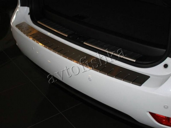 Lexus RX270/RX350 (08-15) Накладка на задний бампер с загибом, нерж. сталь
