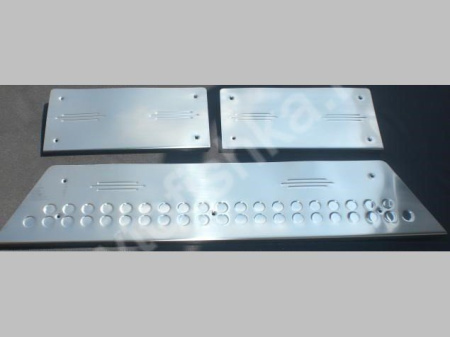 Volkswagen Transporter T5 (2003-) накладки на пороги из нержавеющей стали, 3 шт.