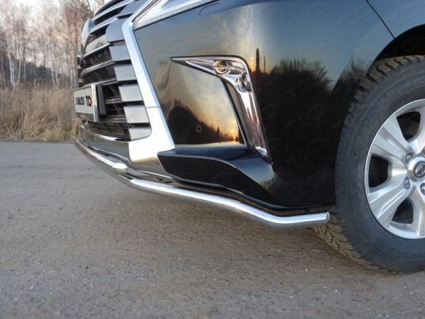Lexus LX (15–) Защита передняя нижняя (двойная) 42,4/42,4 мм (бензин/дизель)