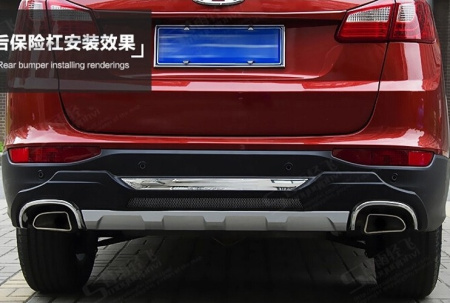 Chery Tiggo 5 (14–16) Накладка на задний бампер