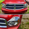 Dodge Durango (04-06) фары передние черные, комплект 2 шт.