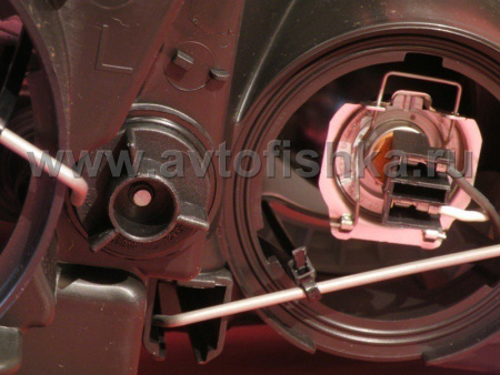 Lexus RX330, RX350 (03-08) передние линзовые ксеноновые фары, тонированный хром, под корректор, дизайн LS600, дизайн "MidWest", комплект 2 шт.