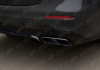 Mercedes-Benz E-Klasse W213 2016 - 2020 Диффузор с насадками 6.3S AMG хром