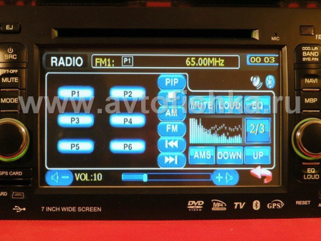 Toyota Land Cruiser Prado 120 автомагнитола, штатное головное устройство с GPS навигацией, TV