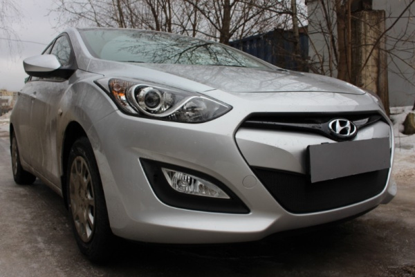 Hyundai i30 (12–15) Защита радиатора, чёрная