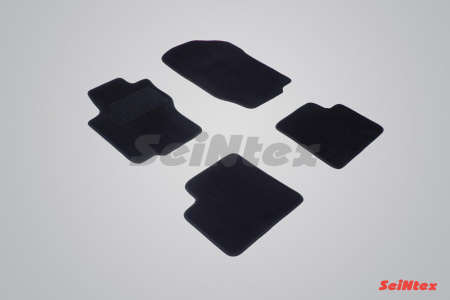 Mercedes GL-Class X164 (06-) ворсовые коврики на резиновой основе, с перемычкой