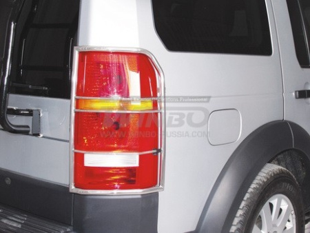 Land Rover Discovery 3 (05-) защита задних фонарей из нержавеющей стали