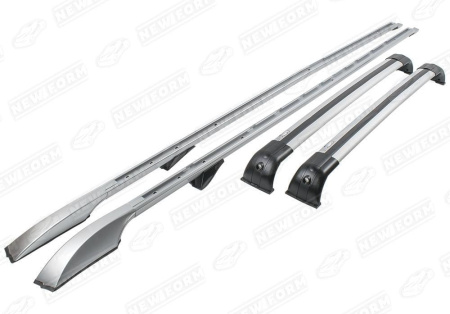 Land Rover Discovery 3 поколение 2004 - 2009 Комплект рейлинги и поперечины для Land Rover Discovery 3 серебристые