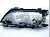 BMW 3 E46 (98-01) 4 дв. фары передние черные, с электромотором корректора, комплект 2 шт.