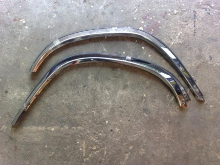 Mercedes Benz W126 накладки на арки крыльев из полированной нержавеющая сталь, комплект 4 шт.