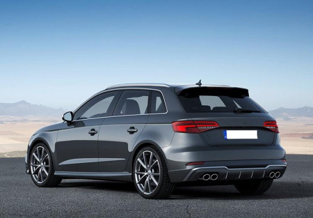 Диффузор S3 для Audi A3 хэтчбек штатная версия 2017-2020