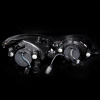 Lexus GS300, GS400, GS430, Toyota Aristo (97-05) фары передние линзовые хромированные со светящимися ободками, комплект 2 шт.