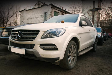 Mercedes ML-Class W166 (11-) Расширители арок AMG на кузов ML63 AMG (комплект, 8 частей)
