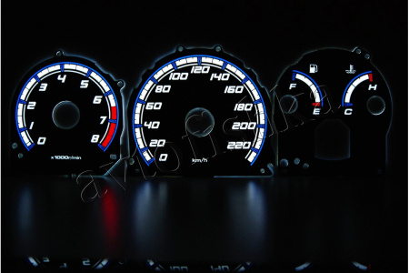 Honda Prelude III светодиодные шкалы (циферблаты) на панель приборов