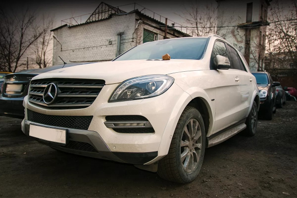Mercedes ML-Class W166 (11-) Расширители арок AMG на кузов ML63 AMG (комплект, 8 частей)