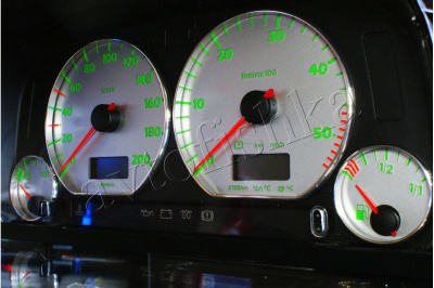 Volkswagen Caddy светодиодные шкалы (циферблаты) на панель приборов - дизайн 6