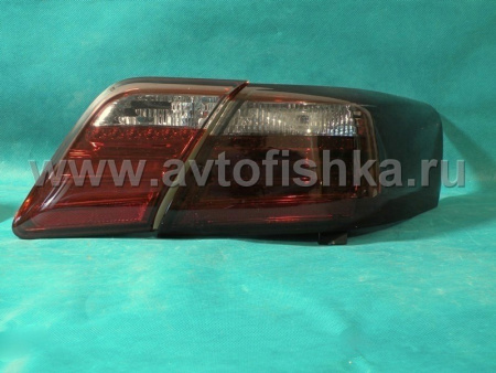 Toyota Camry V40 (2006-2011) фонари задние светодиодные темные красно-тонированные, дизайн Lexus, комплект лев.+прав.