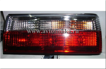 BMW 3 E30 (88-91) 4 дв. седан фонари задние прозрачные красно-белые, комплект 2 шт.