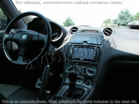 Декоративные накладки салона Toyota Celica 2000-н.в. Single CD Player, 1 элементов.