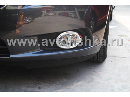 Chevrolet Cruze (08-) хромированные накладки на противотуманные фары, комплект 2 шт.