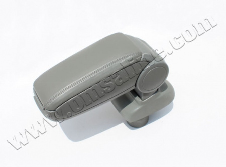 Opel Corsa (07–) Подлокотник с боксом, серый (Abs - кожзам.)