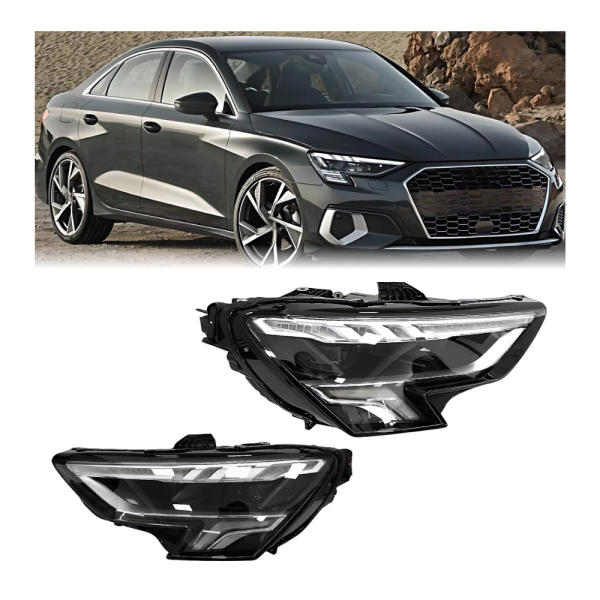 Передние фары для Audi A3 8Y (2021–2024), OEM 8YG941033A/8YG941034A — общий вид