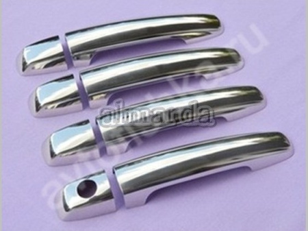 Suzuki Splash (2008-) накладки на ручки дверей из нержавеющей стали, 4 шт.