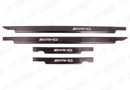 Mercedes-Benz G-Klasse W463 1990 - 2018 Накладки на пороги черные с подсветкой AMG