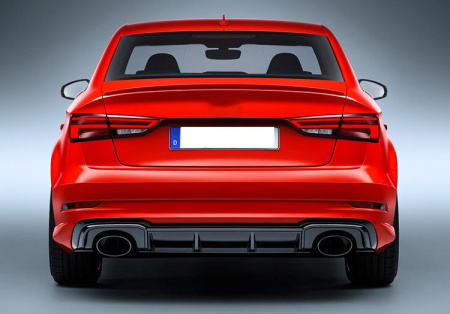 Раздвоенный выхлоп RS3 для Audi A3 седан S-line