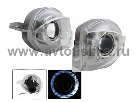 BMW 3 E90 (05-08) фары противотуманные линзовые, со светящимися ободками, комплект 2 шт.