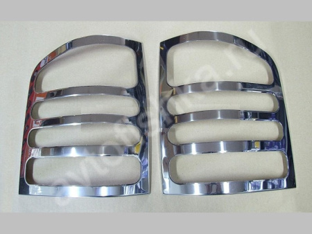 Volkswagen Transporter T5 (2003-) накладки на задние фонари из нержавеющей стали, 2 шт.