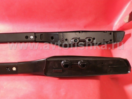 Toyota Land Cruiser Prado 150 (10-) черные продольные рейлинги на крышу, дизайн Оригинал Toyota, комплект 2 шт.