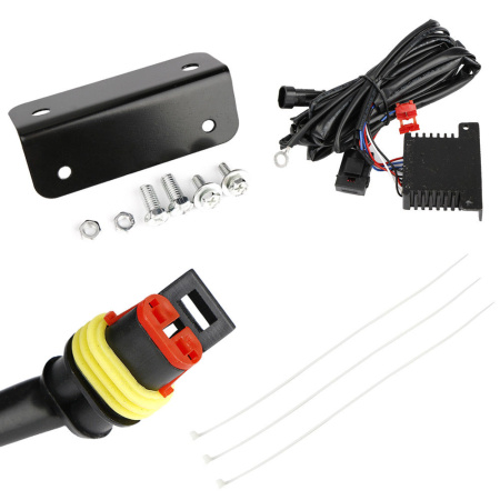 Toyota Tundra (07-) накладки со светодиодной подсветкой DRL на передний бампер, комплект 2 шт.