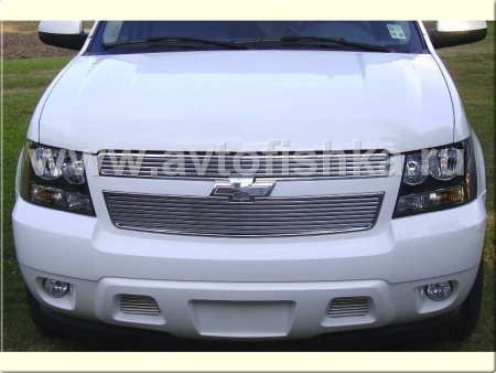 Chevrolet Tahoe (07-) накладки на решетку радиатора и бампера, алюминиевые, комплект 4 шт.