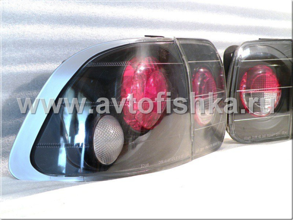 Honda Civic (96-98) 4 дв. фонари задние черные, комплект 2 шт.