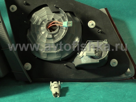 Honda Civic VIII (06-) задние фонари светодиодные красно-хромированные, комплект 2 шт.