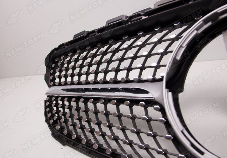 Mercedes-Benz C-Klasse W205 2014 - 2018 Решетка радиатора Diamond Sport серебро