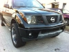 Nissan Pathfinder III, Navara (2005-2010) передние фары линзовые хром, с ДХО и ангельскими глазками