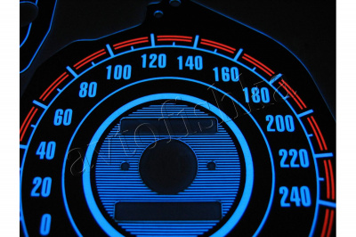 Honda CRX (90-91) светодиодные шкалы (циферблаты) на панель приборов - дизайн 1