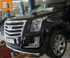 Cadillac Escalade (14–) Защита переднего бампера одинарная d 76 мм, нерж.