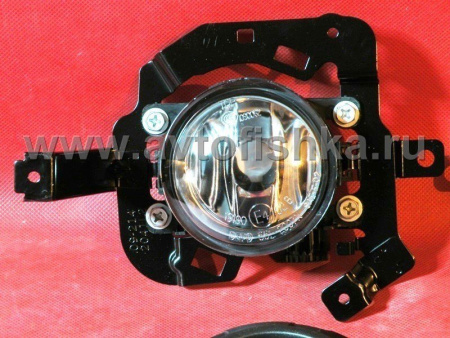 Mitsubishi L200 Triton (05-09), Pajero 4 (05-) фары передние противотуманные, с серебристыми кольцами, комплект 2 шт.